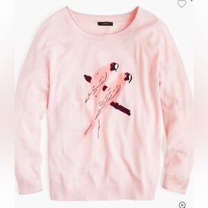 J Crew Merino Wool Crewneck Sweater in Parrot